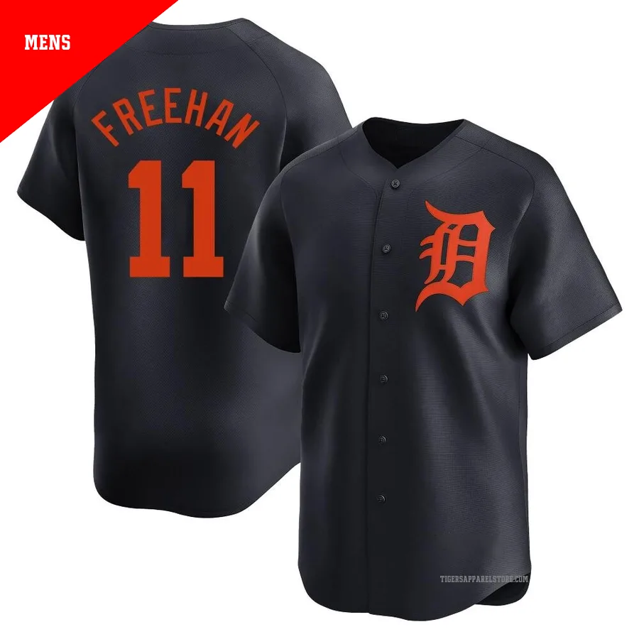 Men's Detroit Tigers Bill Freehan ＃11 Navy Limited Alternate Jersey