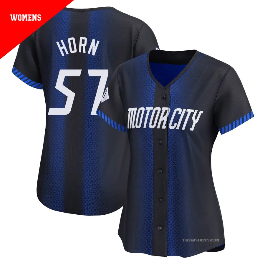 Women's Detroit Tigers Bailey Horn ＃57 Blue Limited 2024 City Connect Jersey