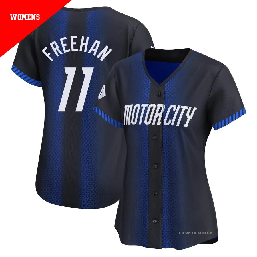 Women's Detroit Tigers Bill Freehan ＃11 Blue Limited 2024 City Connect Jersey