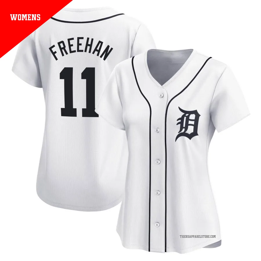 Women's Detroit Tigers Bill Freehan ＃11 White Limited Home Jersey
