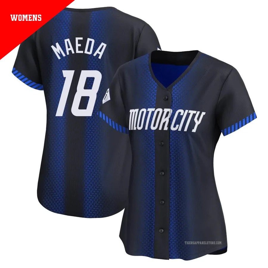 Women's Detroit Tigers Kenta Maeda ＃18 Blue Limited 2024 City Connect Jersey