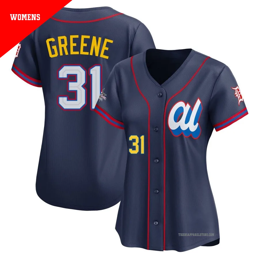 Women's Detroit Tigers Riley Greene ＃31 Navy Limited American League 2025 All-Star Edition Jersey