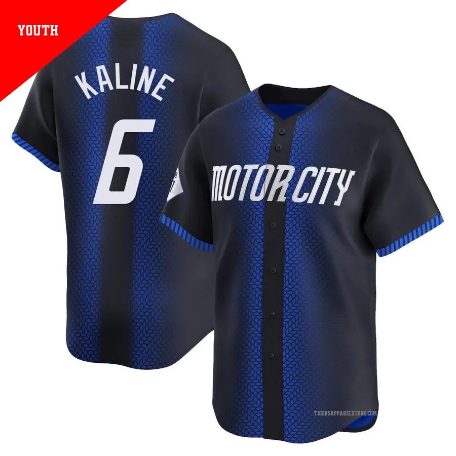 Youth Detroit Tigers Al Kaline ＃6 Blue Limited 2024 City Connect Jersey