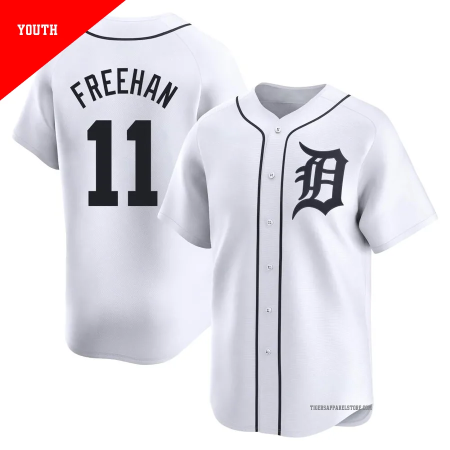 Youth Detroit Tigers Bill Freehan ＃11 White Limited Home Jersey