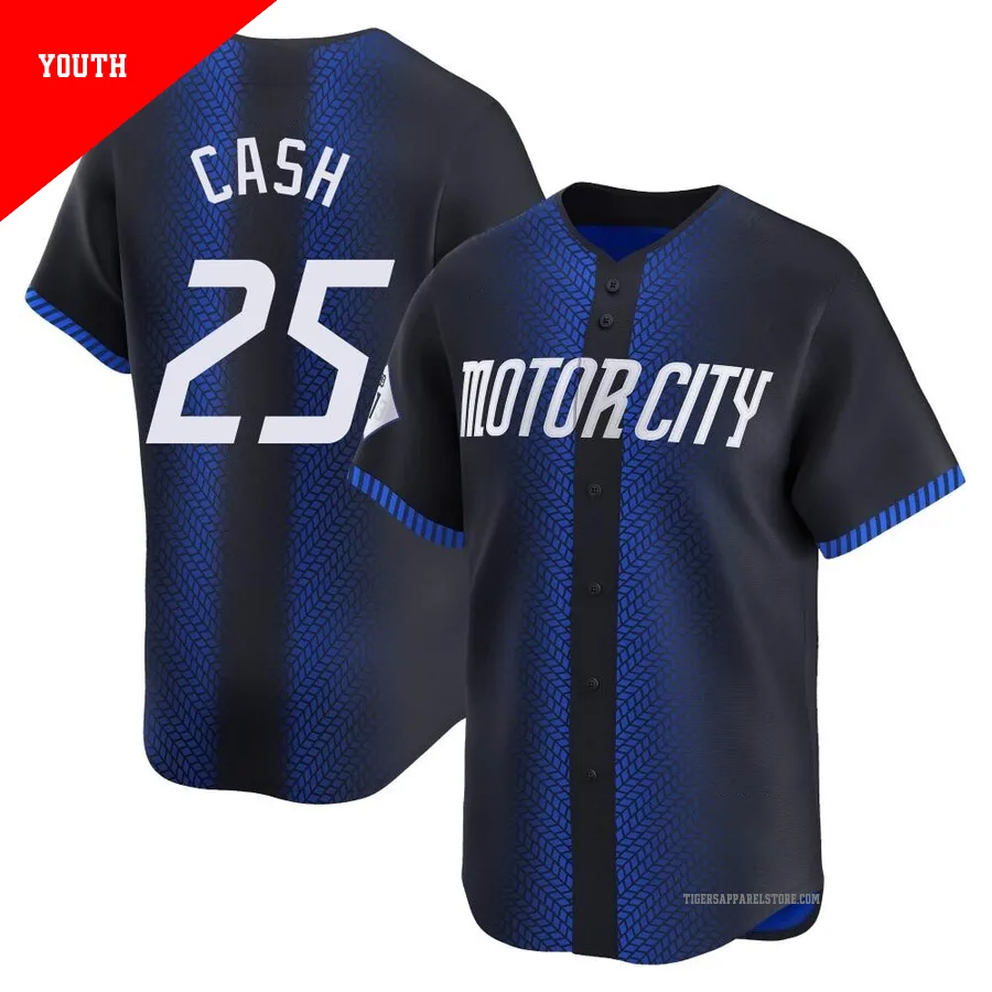 Youth Detroit Tigers Norm Cash ＃25 Blue Limited 2024 City Connect Jersey