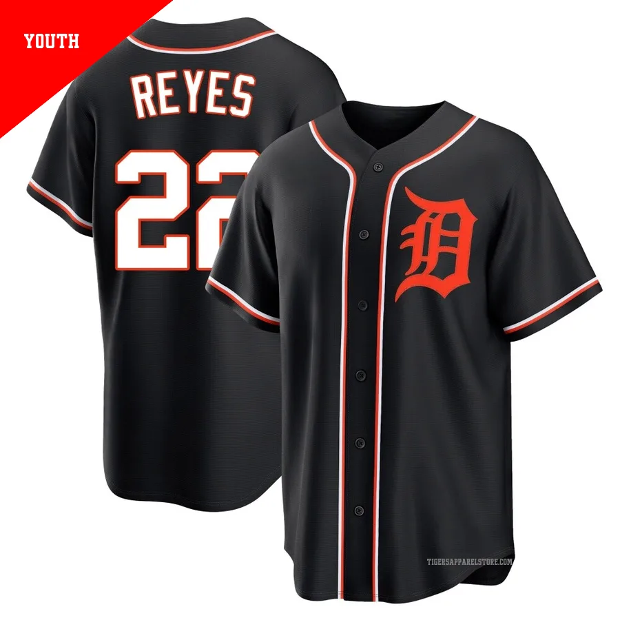 Youth Detroit Tigers Victor Reyes ＃22 Black Replica Fashion Out Jersey